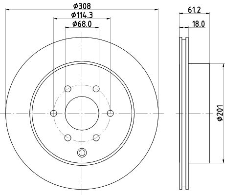 HELLA PAGID Jarrulevy 8DD 355 131-391